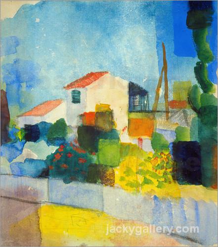 he bright house, August Macke painting